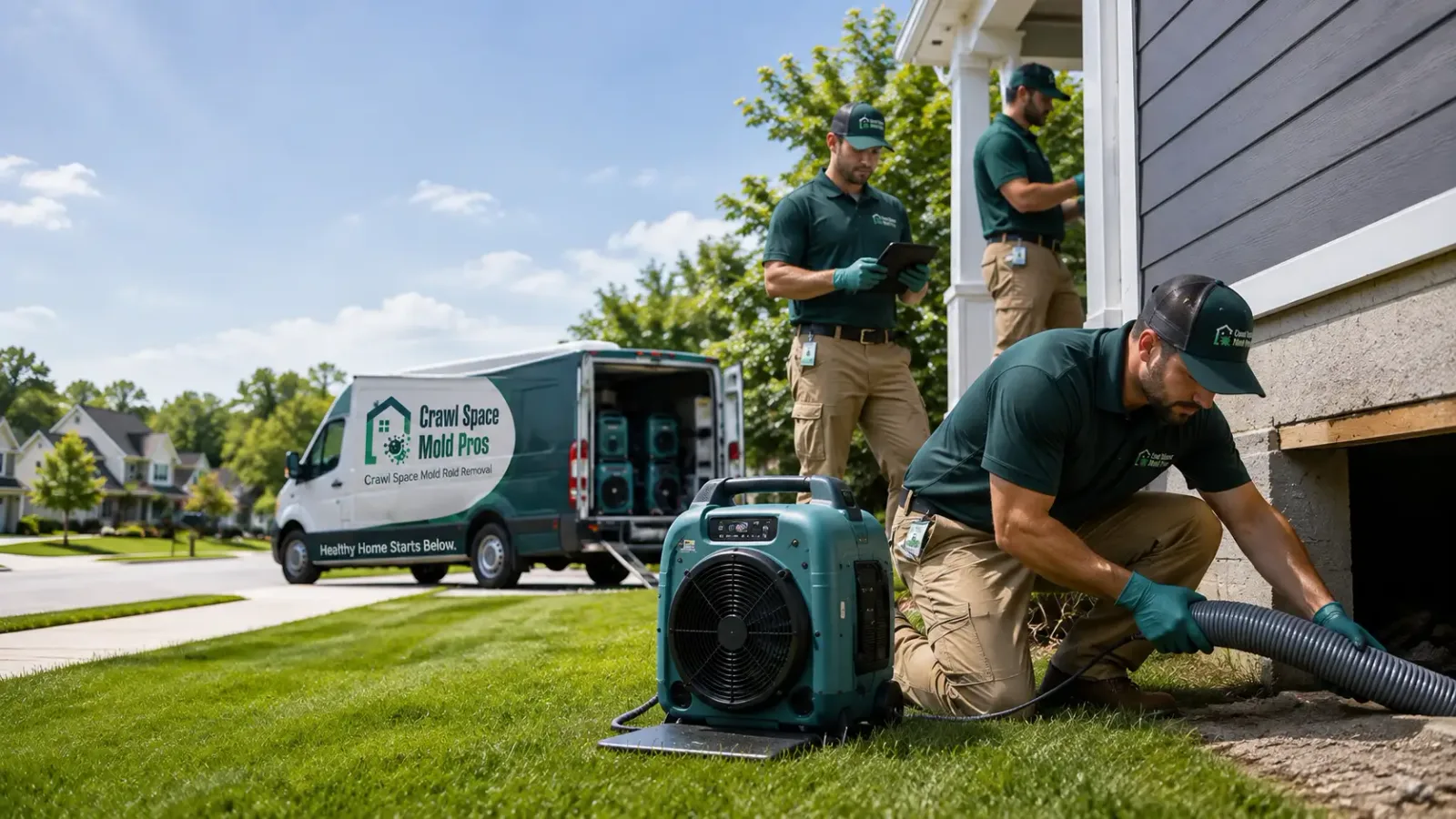 Crawl Space Mold Removal in Hillsboro, KS